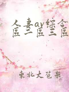 人妻av综合一区二区三区
