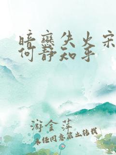 暗恋失火宋千渝何静知乎