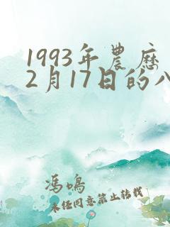 1993年农历2月17日的八字