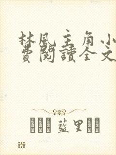 林风主角小说免费阅读全文