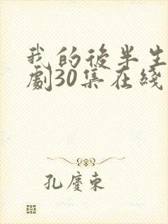 我的后半生电视剧30集在线播放
