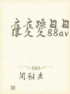 夜夜躁日日躁狠狠久久88av