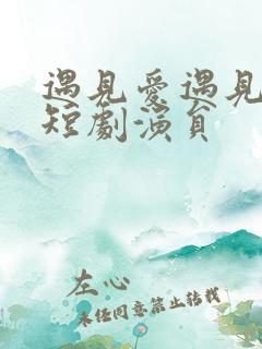 遇见爱遇见幸福短剧演员