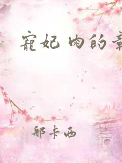 宠妃 肉的章节