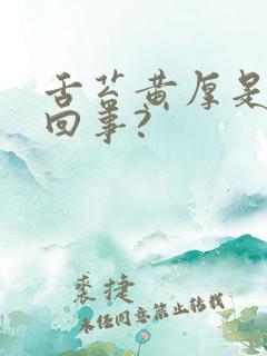 舌苔黄厚是怎么回事?