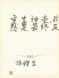 重生神豪,我居然是最终反派