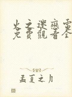 火之迷恋电视剧免费观看全集
