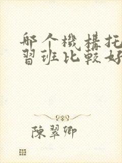 哪个机构托福学习班比较好