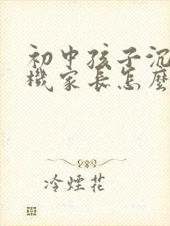 初中孩子沉迷手机家长怎么办
