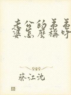 老公的弟弟的老婆怎么称呼