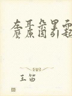 左耳朵里面痛什么原因引起的