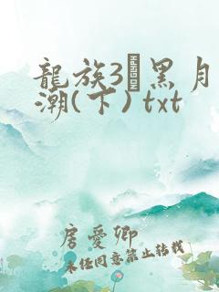 龙族3·黑月之潮(下) txt