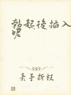 勃起后插入就软呢