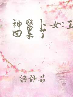 神医卜女:王妃回来了