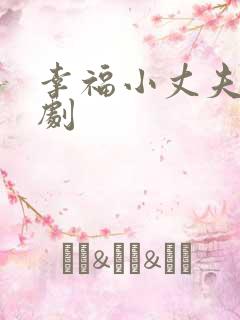 幸福小丈夫电视剧