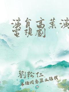 演员高叶演过的电视剧