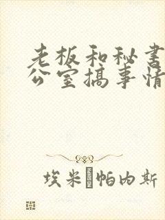 老板和秘书在办公室搞事情