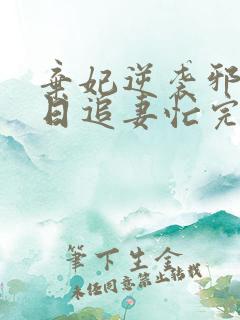 弃妃逆袭邪王日日追妻忙完整版