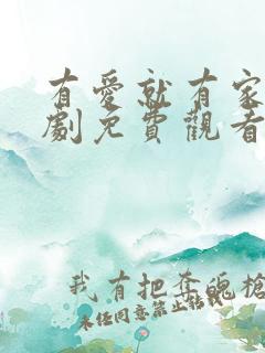 有爱就有家电视剧免费观看