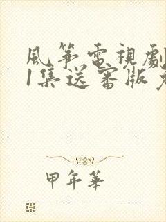 风筝电视剧全51集送审版免费观看