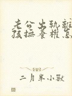 老公出轨离婚小孩抚养权怎么判定