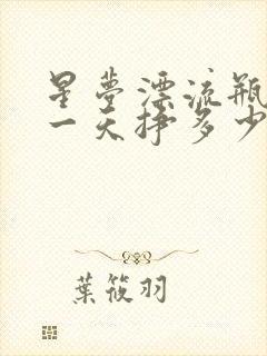 星梦漂流瓶赚钱一天挣多少