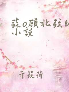 苏o顾北弦纵横小说