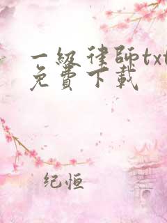 一级律师txt免费下载