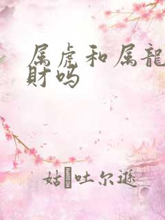 属虎和属龙的合财吗