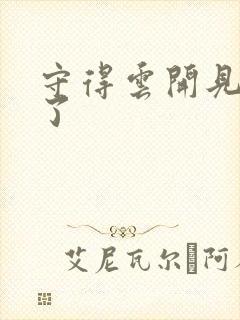 守得云开见月明了