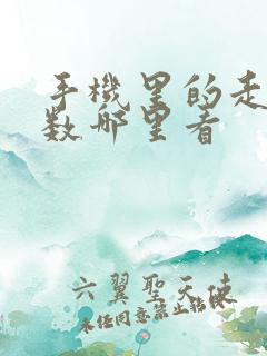 手机里的走路步数哪里看