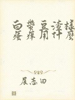 白带豆渣样内阴瘙痒用什么药