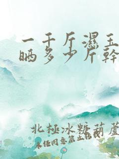 一千斤湿玉米能晒多少斤干玉米