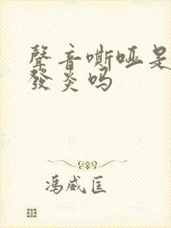 声音嘶哑是声带发炎吗