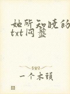 她所知晓的一切txt网盘