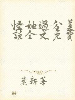怪她过分美丽小说全文免费阅读