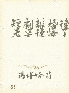 短剧离婚后总裁老婆后悔了