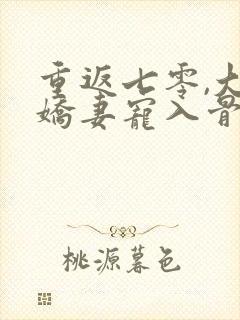 重返七零,大佬娇妻宠入骨