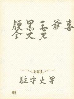 腹黑王爷喜当爹全文免