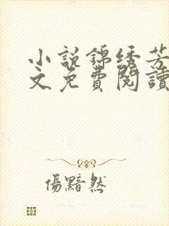小说锦绣芳华全文免费阅读