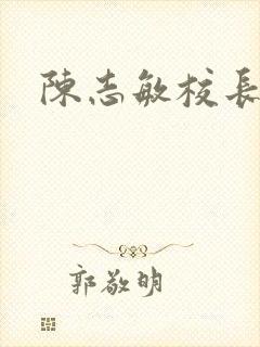 陈志敏校长