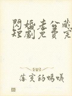 闪婚老公藏不住短剧免费完整版