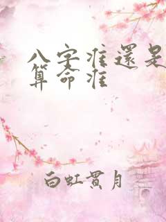 八字准还是称骨算命准
