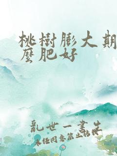 桃树膨大期追什么肥好