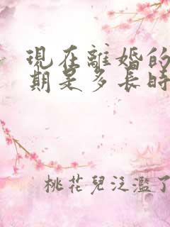 现在离婚的冷静期是多长时间