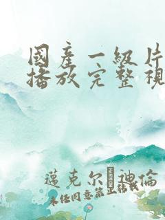国产一级片在线播放完整视频