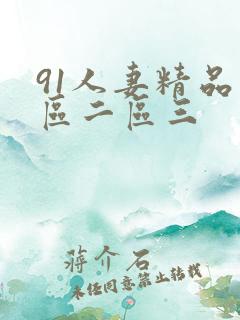 91人妻精品一区二区三