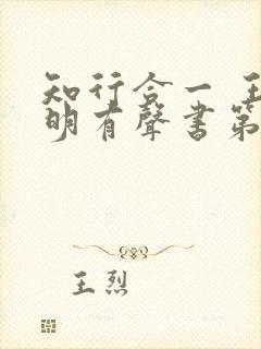 知行合一 王阳明有声书第10集