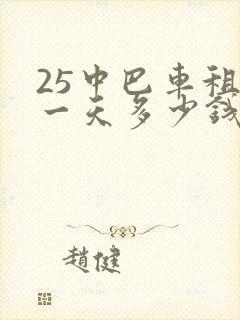 25中巴车租赁一天多少钱
