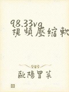 98.33vg视频压缩软件